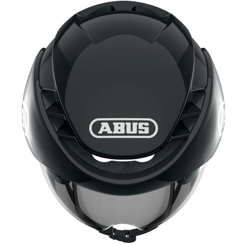 Aerodynamic Triathlon Helmet with Visor – Abus Shiny Black