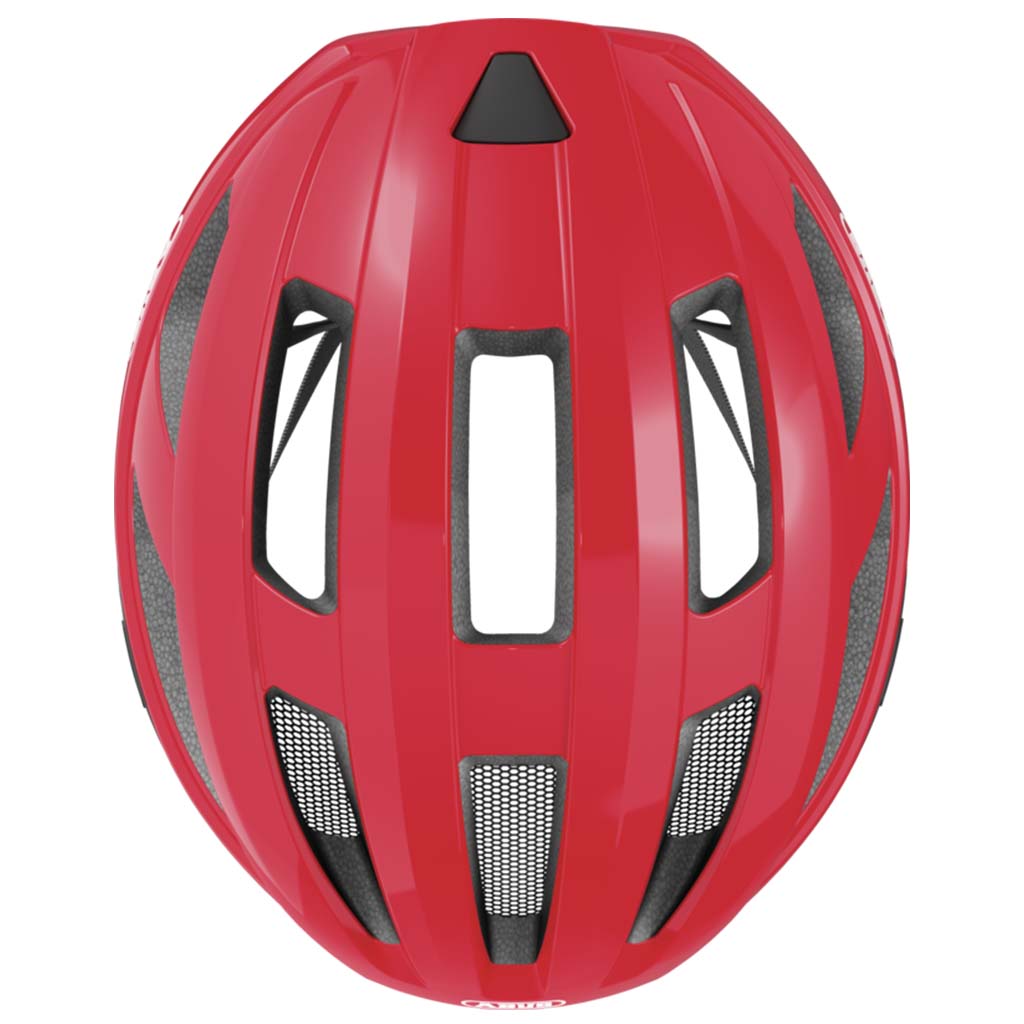 Abus Macator Blaze Red Helmet with Bug Mesh Front