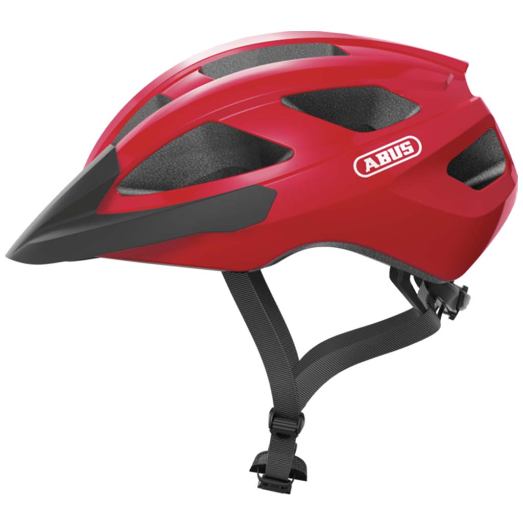 Abus Cycling Helmet Blaze Red with Zoom Ace Fit