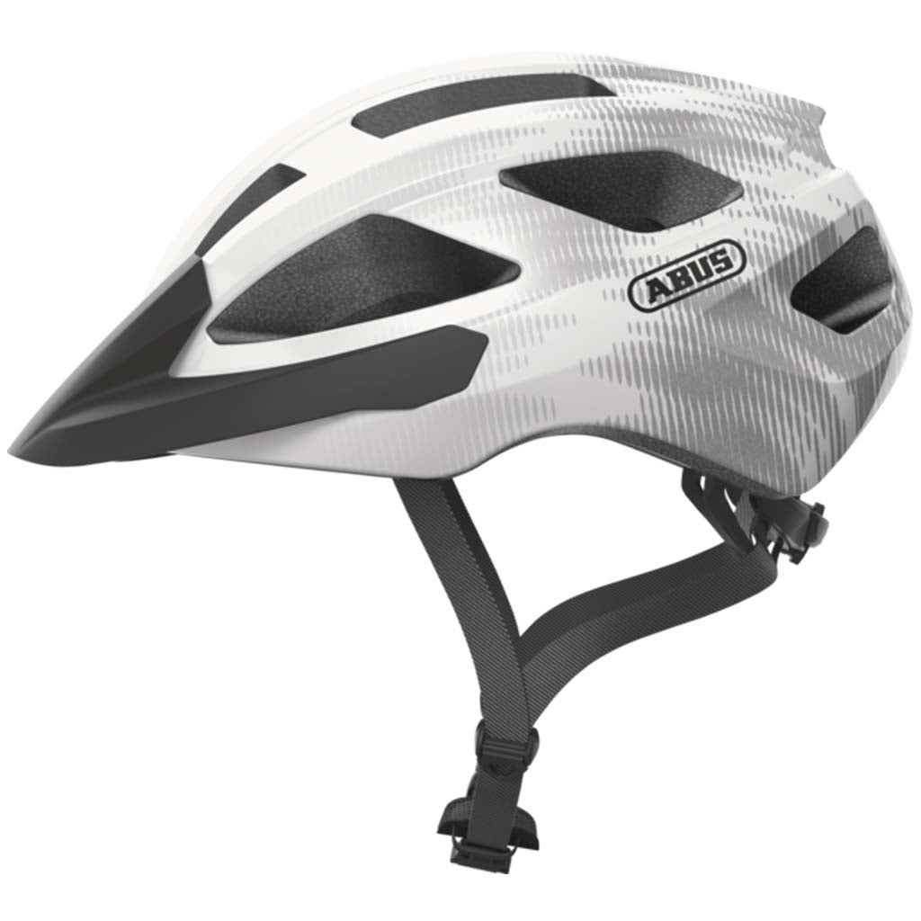 Lightweight EPS Shell Helmet by Abus – White Silver