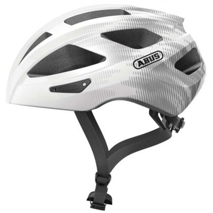 Abus Macator Helmet in White Silver – Side View