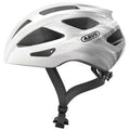 Abus Macator Helmet in White Silver – Side View