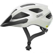 Abus Macator MIPS Helmet in Pearl White – Front View