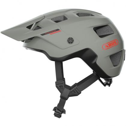 Abus MoDrop Helmet in Chalk Grey – Side View