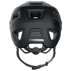 Interior view of Abus MoDrop helmet in Velvet Black, highlighting the adjustment system and padding.