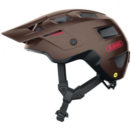 The Abus MoDrop MIPS Helmet in Metallic Copper is designed for MTB riders who demand safety and style.