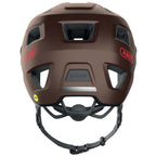 Abus MoDrop trail helmet includes a visor, bug mesh, and ponytail compatibility.