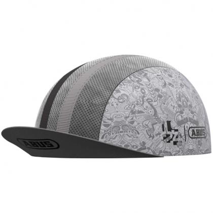 The Abus Race Cap in Italian White fits perfectly under a road bike helmet for added comfort