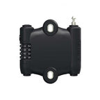Abus SportFlex 2504 black lock with compact roll-back cable design.