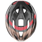 Lightweight Abus road helmet featuring EPS core and polycarbonate shell.