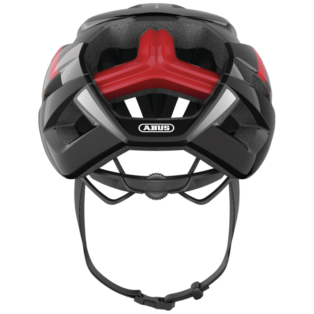 Top vents of Abus helmet with Forced Air Cooling channel system.
