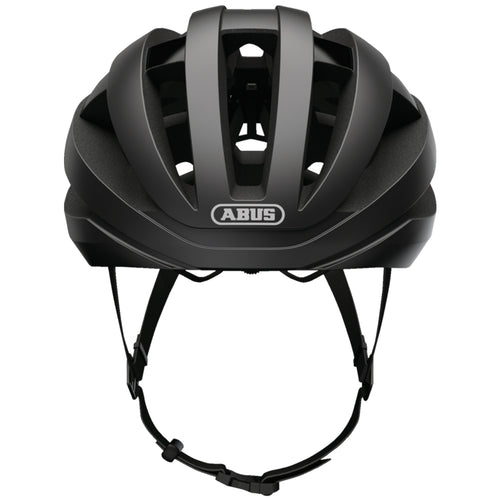 Lightweight and well-ventilated Abus Viantor road cycling helmet.

