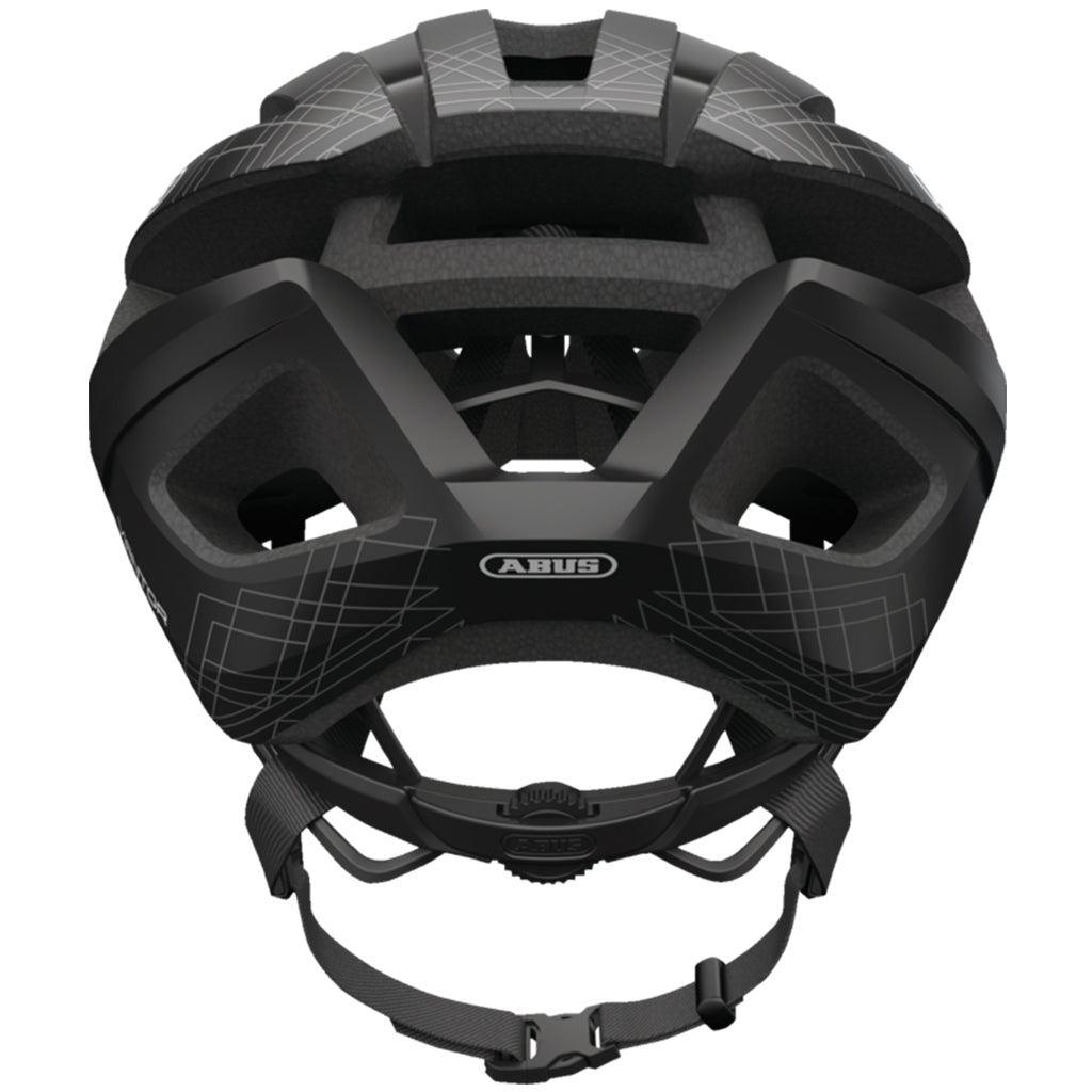 Abus Viantor black helmet with ActiCage reinforcement and Zoom Ace fit system.

