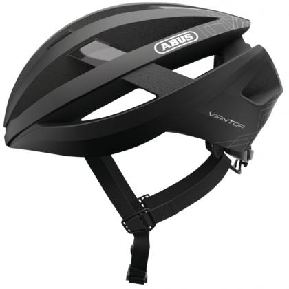 Abus Viantor Helmet in velvet black designed for entry-level road cyclists.

