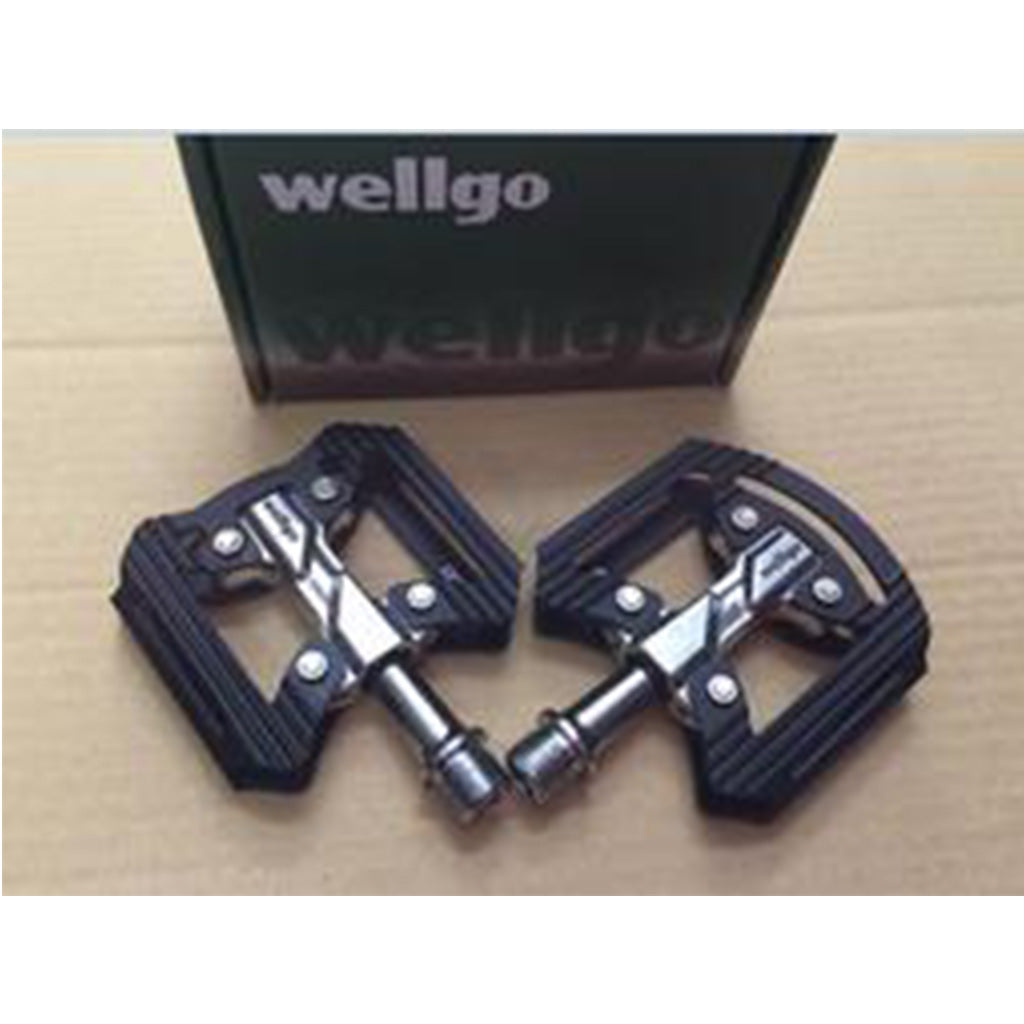 CNC machined aluminum platform pedal with pins