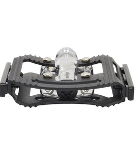 Wellgo C-306 CNC Aluminium Flat Pedal-Black/Silver