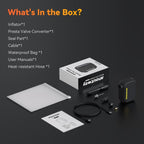 Anoutway AS210 Pro mini inflator with extended hose kit accessories