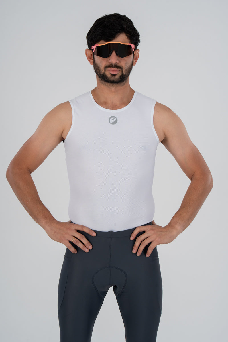 apace cycling-baselayer-mesh-cooling-white-unisex