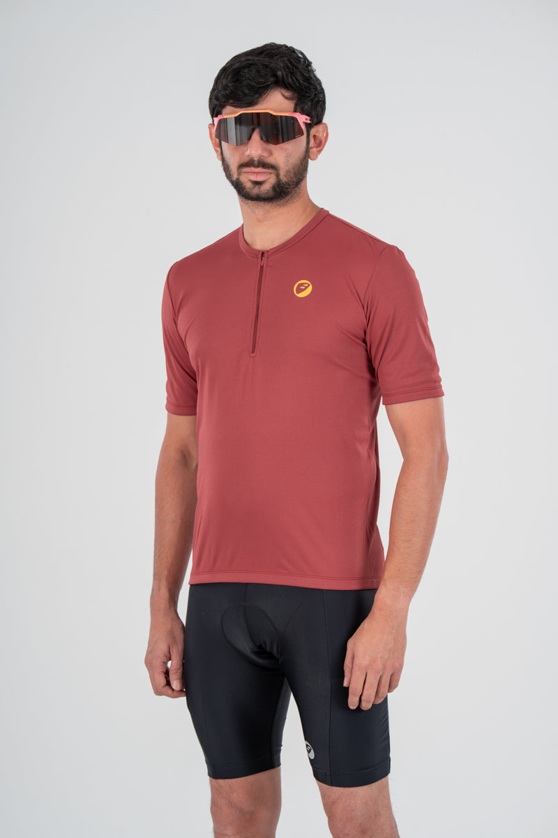 apace apace cycling-t-shirt-cruise-apricot-unisex