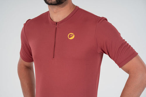 Apace Cycling T Shirt Cruise Apricot Unisex
