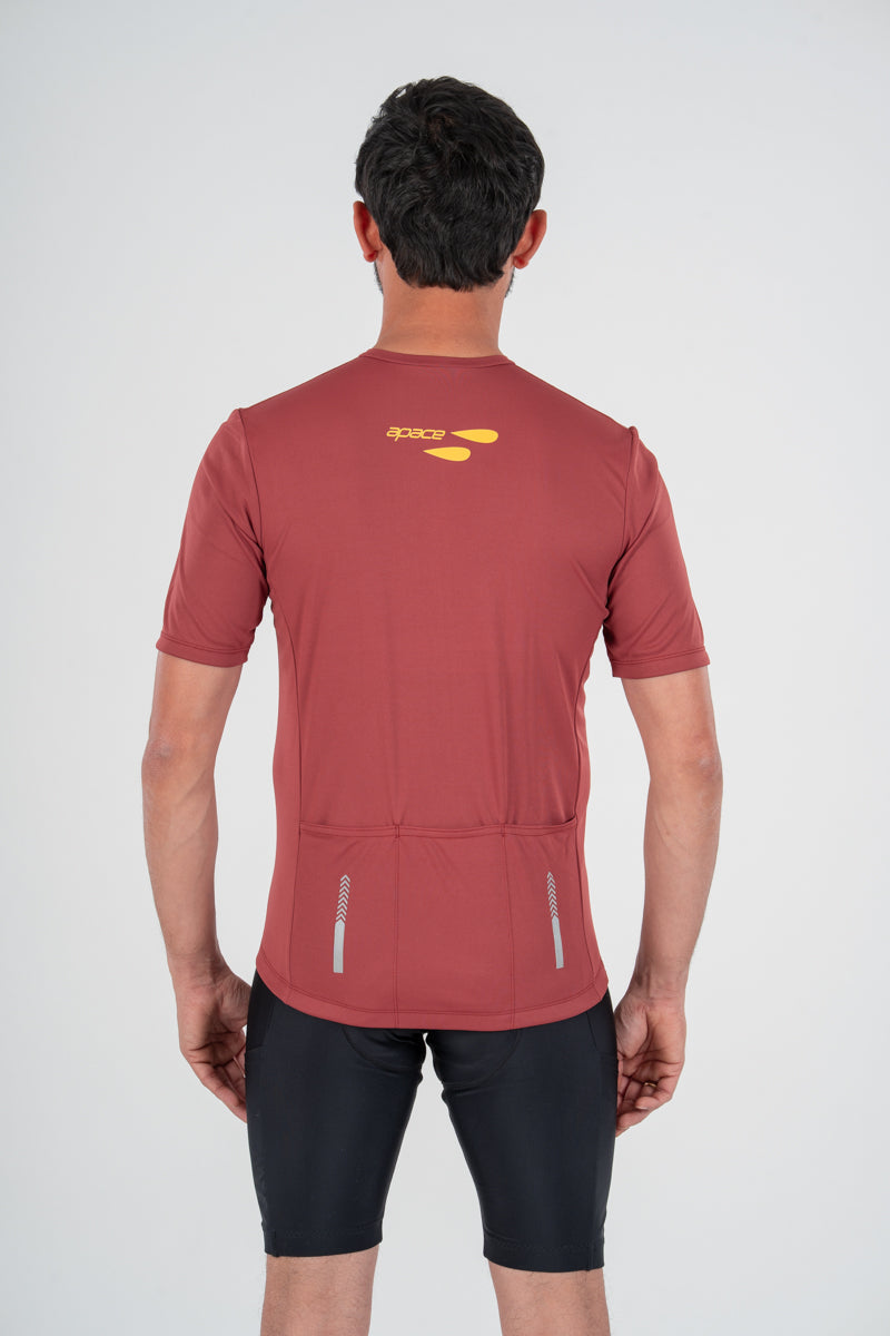 apace apace cycling-t-shirt-cruise-apricot-unisex