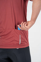 apace apace cycling-t-shirt-cruise-apricot-unisex