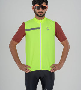 apace cycling-jacket-gilet-sleeveless-neon-noveau