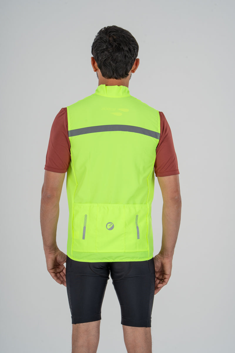 apace cycling-jacket-gilet-sleeveless-neon-noveau
