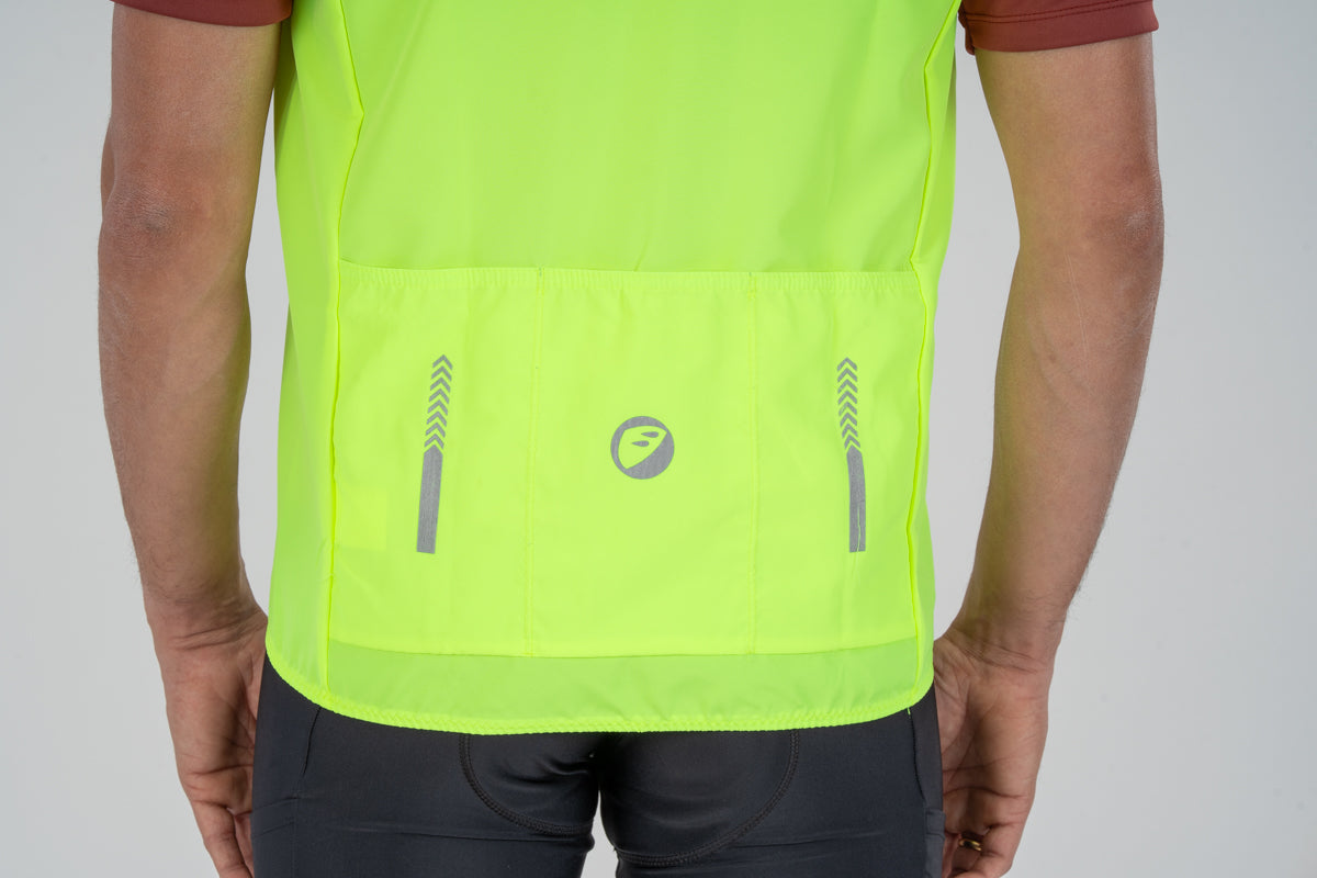 apace cycling-jacket-gilet-sleeveless-neon-noveau
