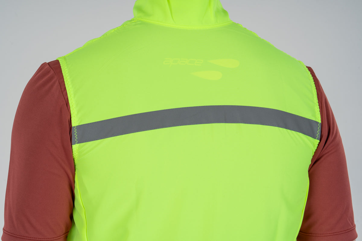 apace cycling-jacket-gilet-sleeveless-neon-noveau