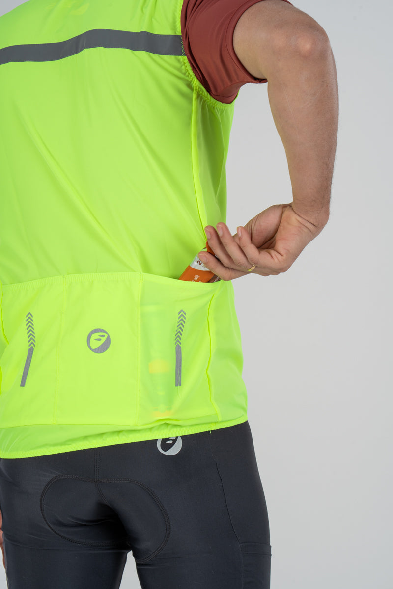 apace cycling-jacket-gilet-sleeveless-neon-noveau
