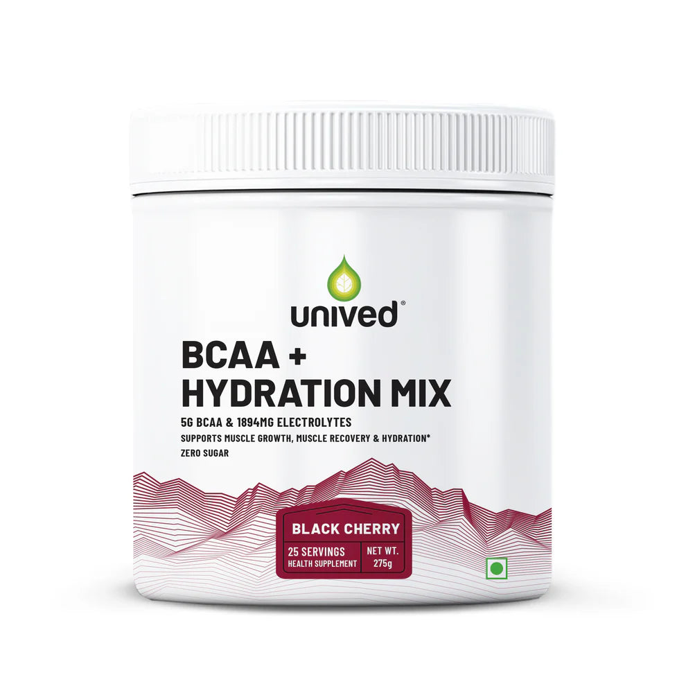 BCAA hydration mix supplement with electrolytes for athletes