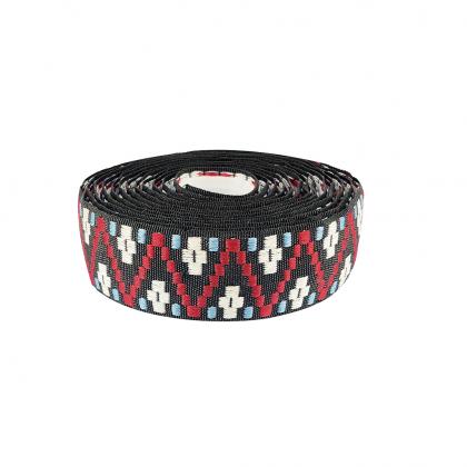 Rolled BTP Woven Bartape - Digi Path, showcasing its durable woven texture and intricate geometric design.