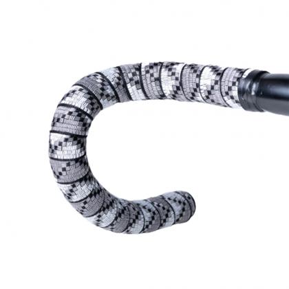 Bicycle Bar Tape featuring a unique pattern, identified as "BTP WOVEN BARTAPE-JUNGLE GREY