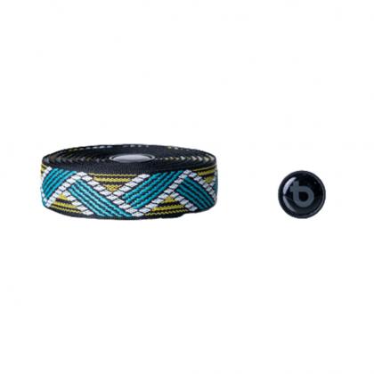 blue and yellow designed BTP Woven Bartape