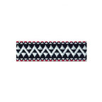  Bicycle handle featuring a red, white, and blue patterned bartape labeled BTP Woven Bartape-KLD White/Blue/Red