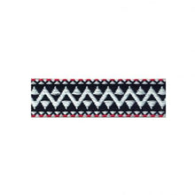  Bicycle handle featuring a red, white, and blue patterned bartape labeled BTP Woven Bartape-KLD White/Blue/Red