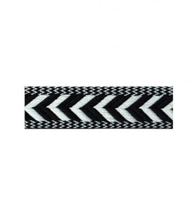 BTP WOVEN BARTAPE-STRP ARROW (BLACK/WHITE)
