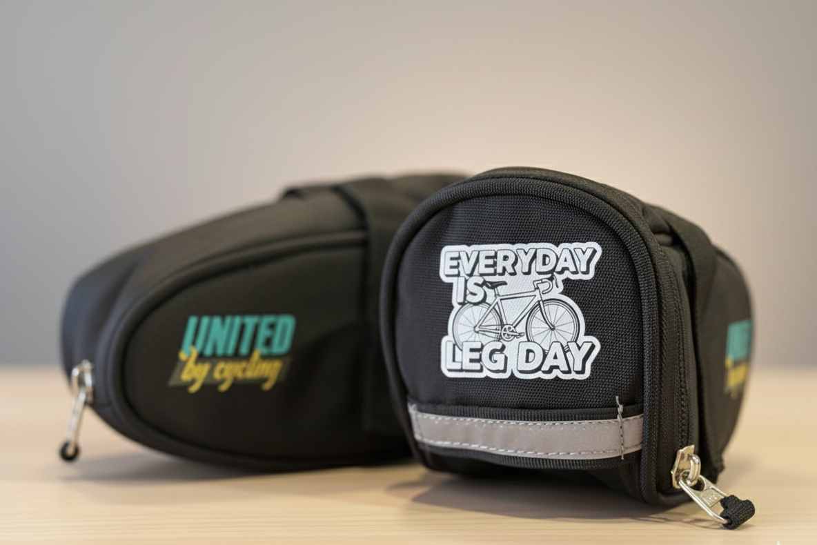 Everyday is leg day saddle bag