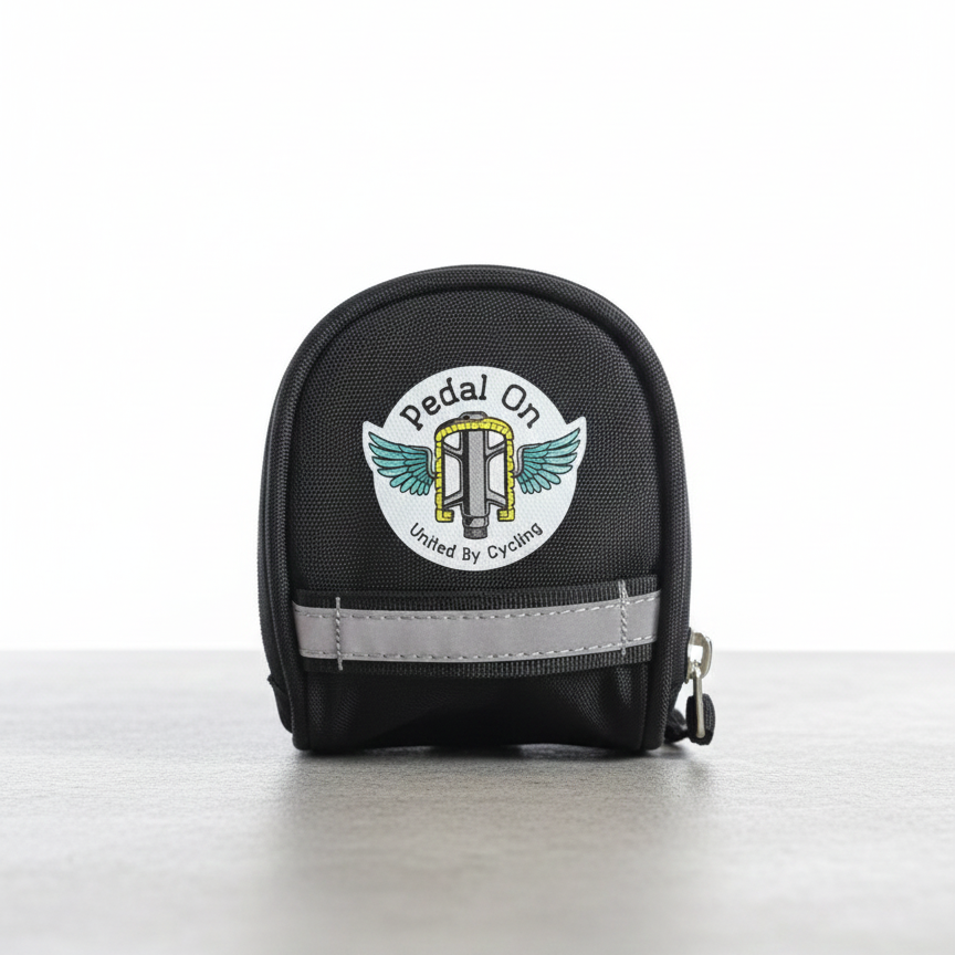 United By Cycling bicycle saddle bag Pedal On black