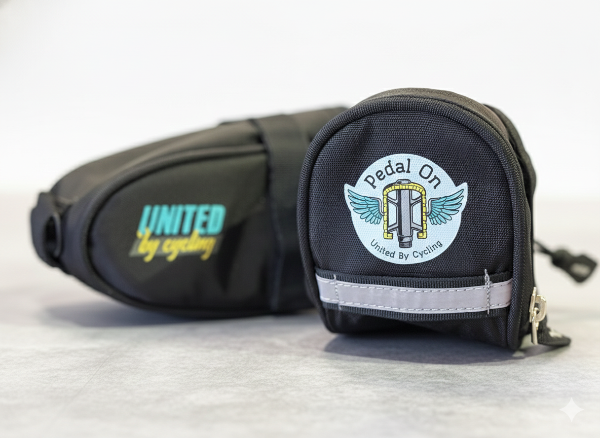 Cycling saddle bag for daily essentials and bike packing