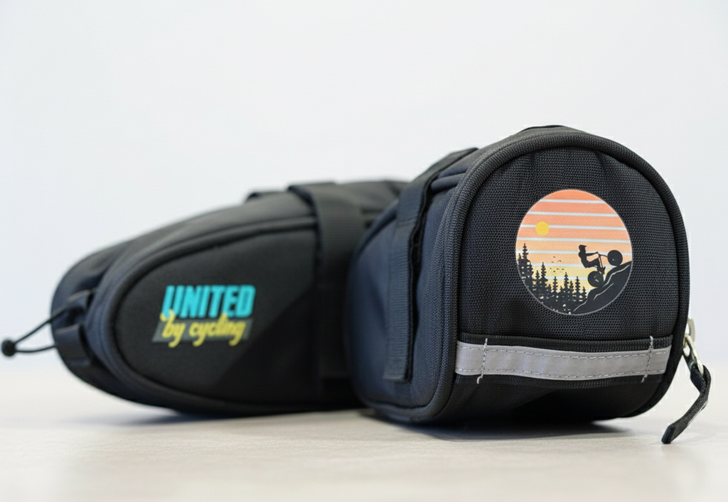 Cycling saddle bag for daily essentials and bikepacking