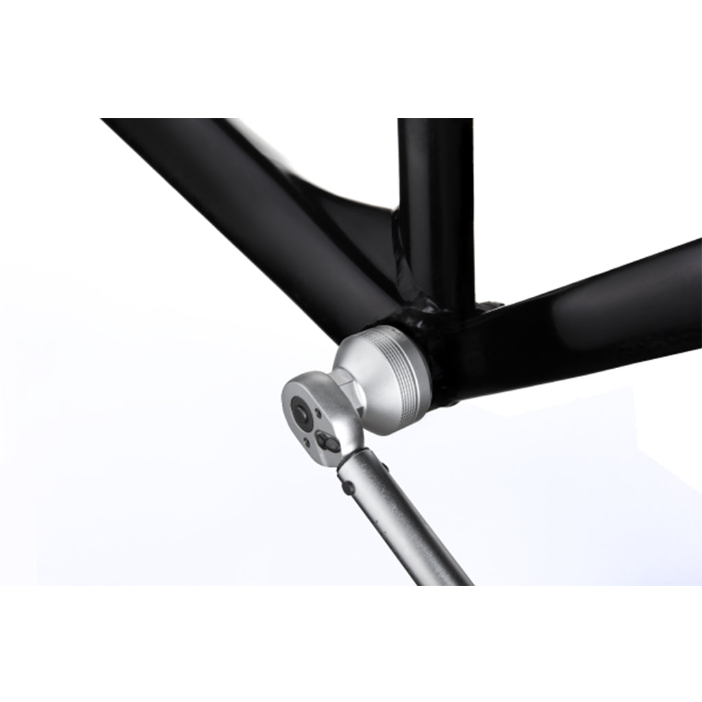 Close-up of the Birzman tool head, showing its specific design for Hollowtech II and other compatible systems.

