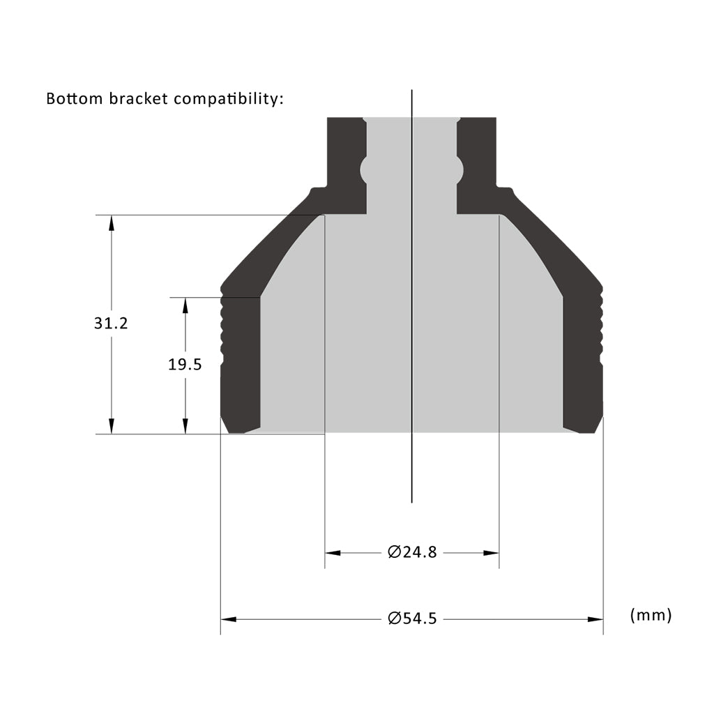 A product image of the Birzman Bottom Bracket Socket, an essential tool for Shimano Hollowtech II maintenance.

