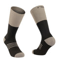 Northwave Extreme Pro High Winter Socks in Black/Sand showing ribbed knit and towelling sole