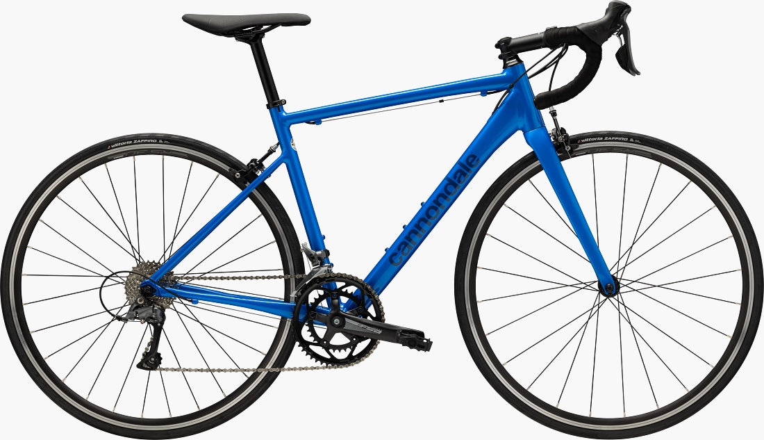 Cannondale CAAD Optimo 4 Electric Blue alloy road bike with carbon fork