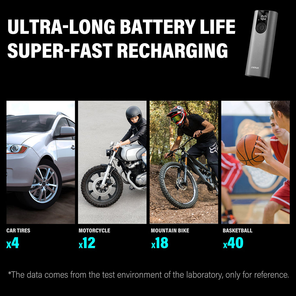 Cycplus A8 Electric Air Pump – Compact & High-Performance