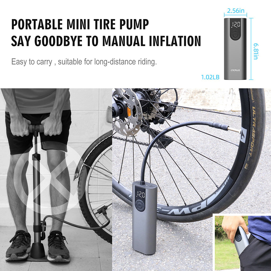 Cycplus A8 Electric Air Pump – Compact & High-Performance – United