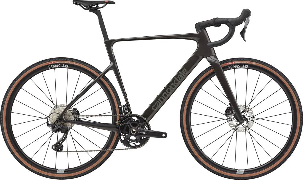 Cannondale SuperX 3 carbon gravel race bike with Shimano GRX 820 drivetrain and DT Swiss wheels