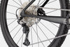 Red Cannondale Scalpel HT Carbon 3 MTB with Shimano disc brakes